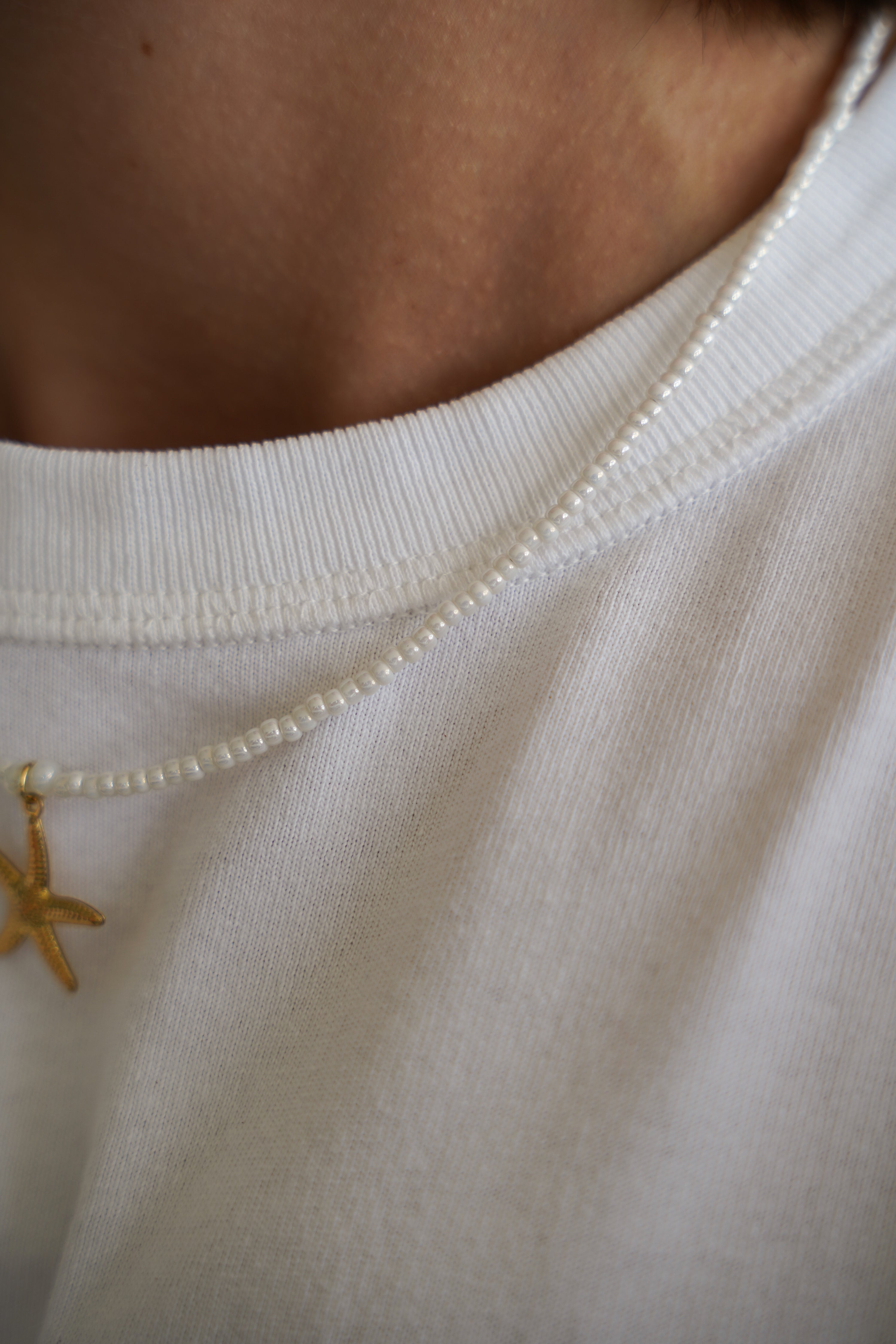 Gold ocean necklace