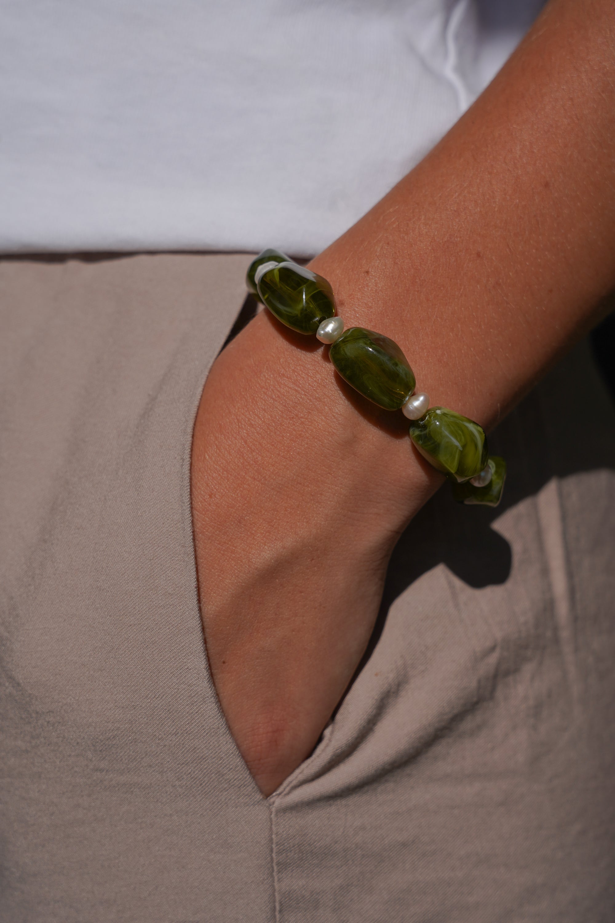 Green bold bracelet