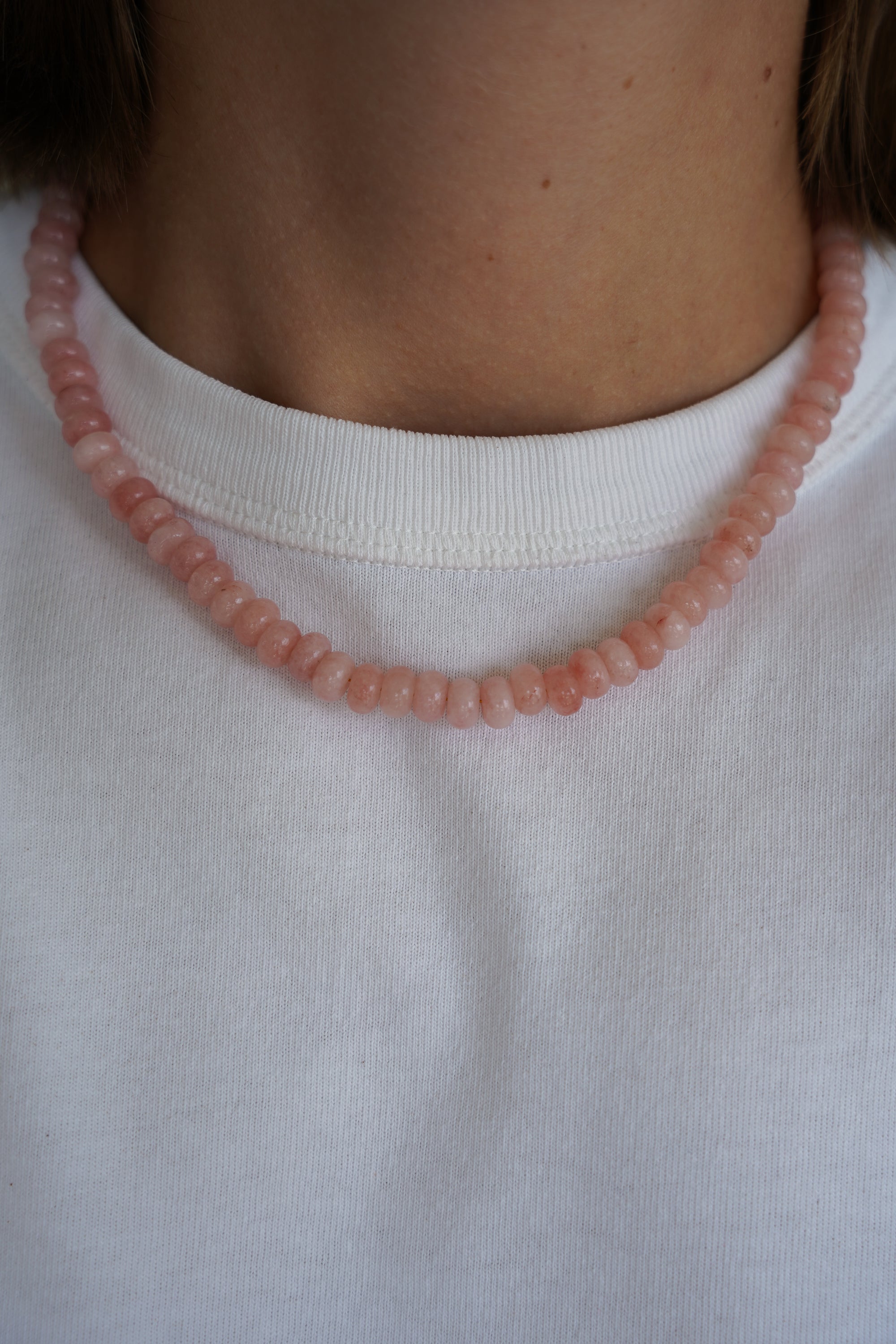 Pink wavy necklace