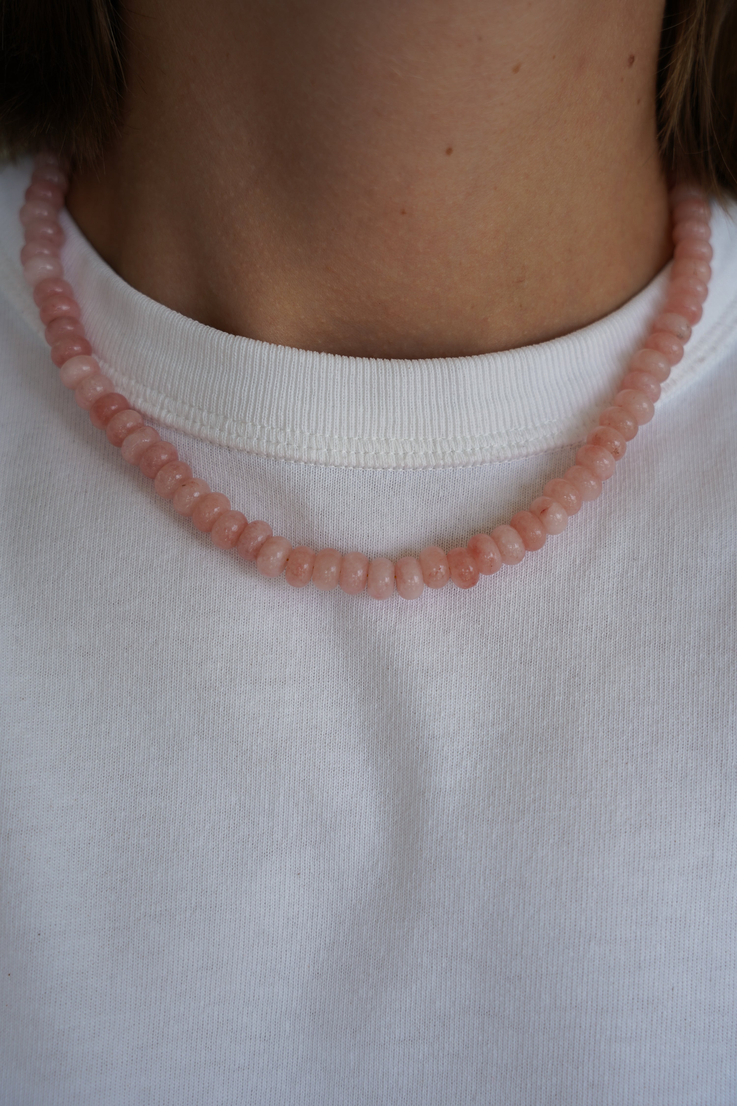 Pink wavy necklace