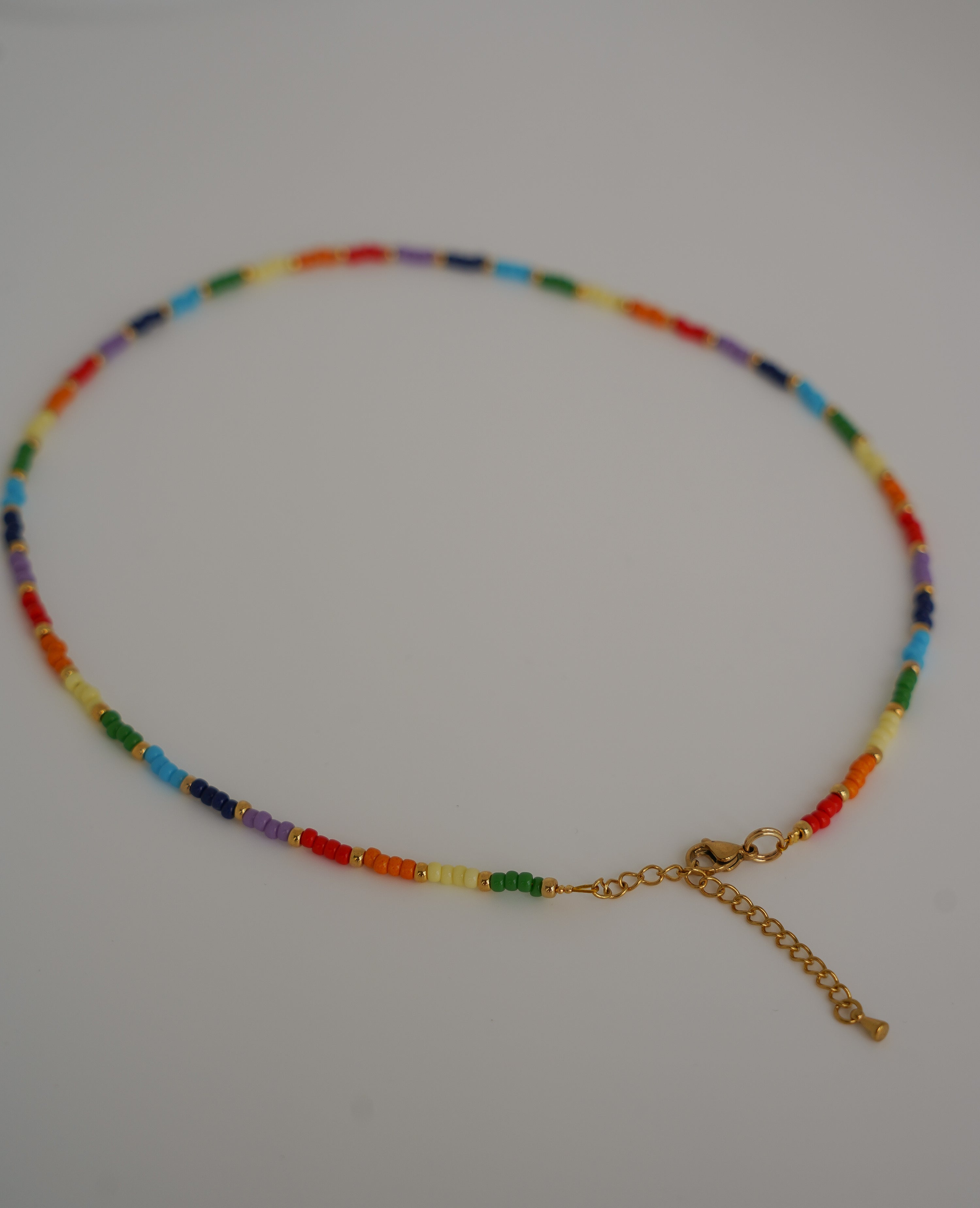 Rainbow gold necklace