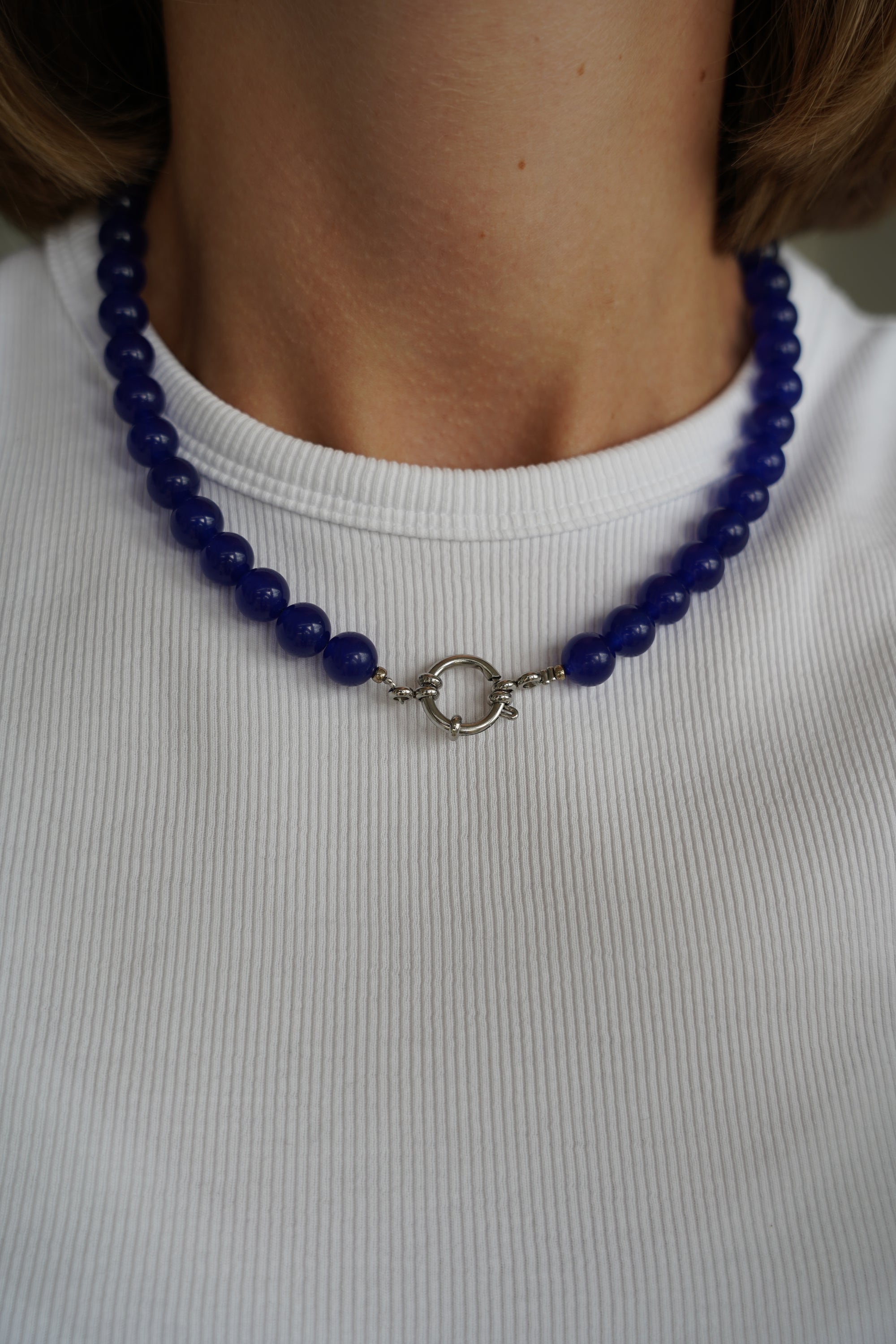 Blue bisou necklace