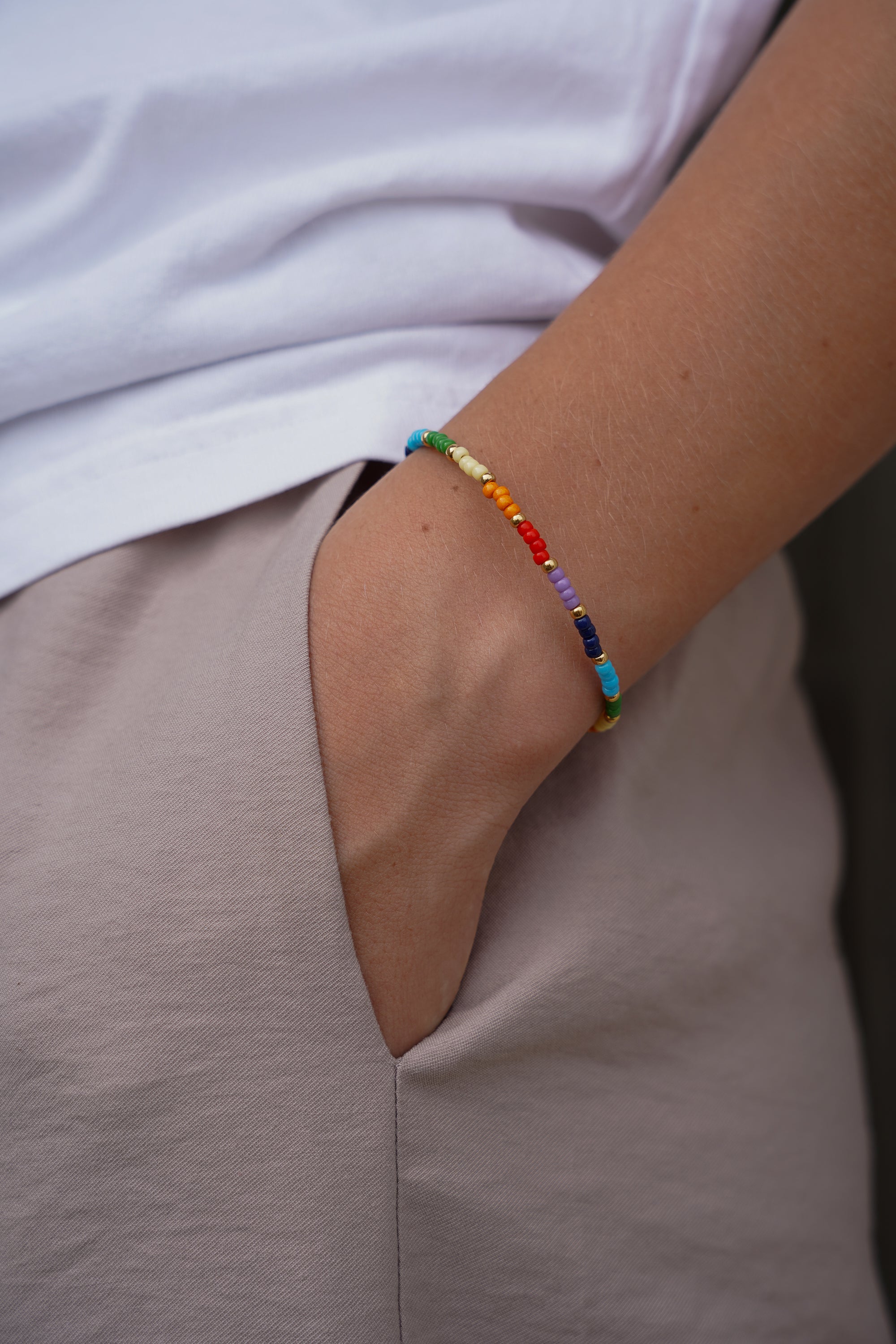 Rainbow gold bracelet
